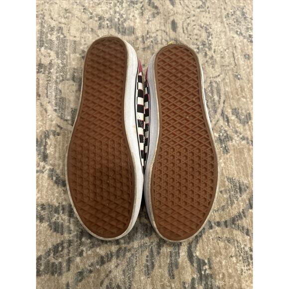 Vans Mens 10.5 Womens 12 Multicolor Checkered Suede Sneakers Bold Colorful - Picture 4 of 5